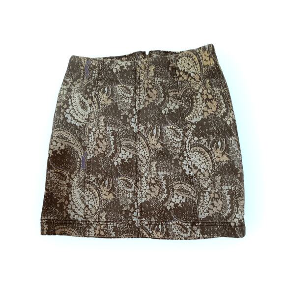 Free People Blue Paisley Skirt Size 2    *f8 - Picture 2 of 4